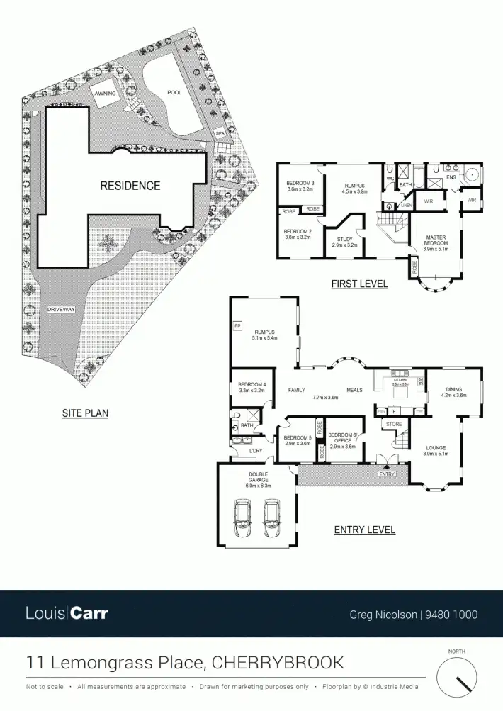 Floorplan of Homely house listing, 11 Lemongrass Place, Cherrybrook NSW 2126
