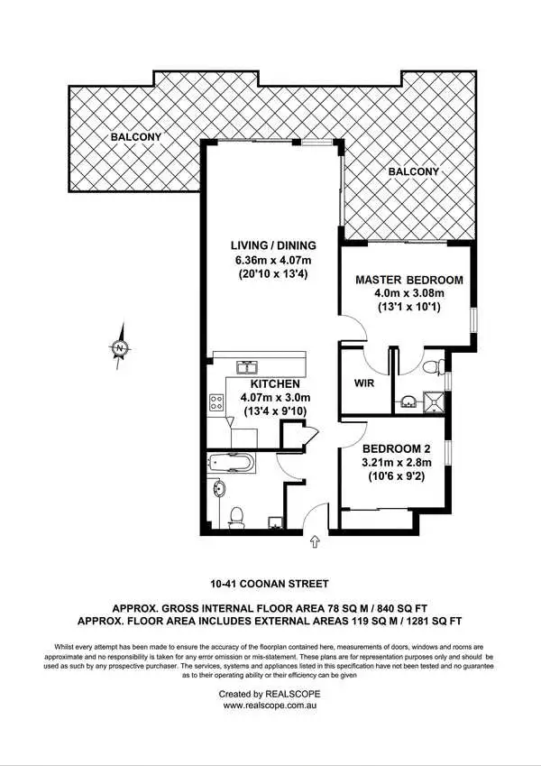Floorplan of Homely apartment listing, 10/41 Coonan Street, Indooroopilly QLD 4068
