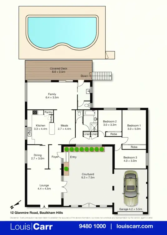 Floorplan of Homely house listing, 12 Glanmire Road, Baulkham Hills NSW 2153