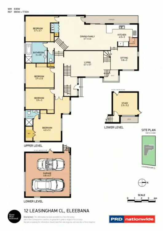 Floorplan of Homely house listing, 12 Leasingham Close, Eleebana NSW 2282