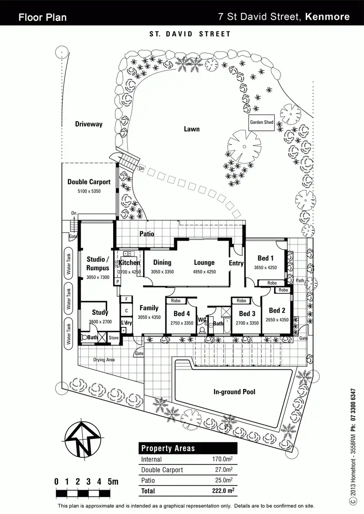 Floorplan of Homely house listing, 7 St David St, Kenmore QLD 4069