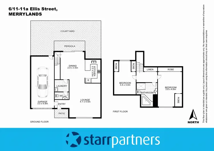 Floorplan of Homely villa listing, 6/11-11A Ellis Street, Merrylands NSW 2160