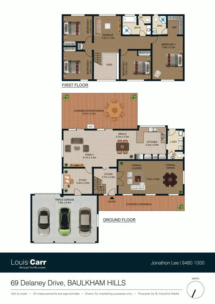 Floorplan of Homely house listing, 69 Delaney Drive, Baulkham Hills NSW 2153