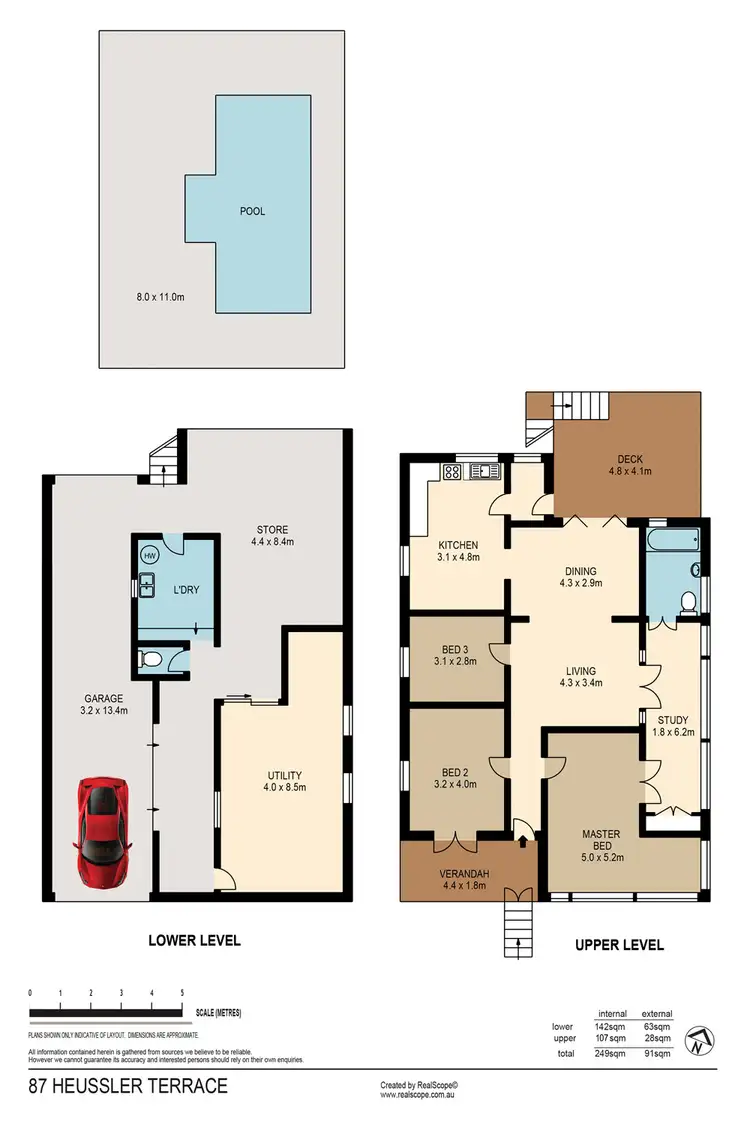 Floorplan of Homely house listing, 87 Heussler Terrace, Milton QLD 4064