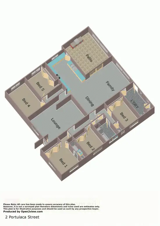 Floorplan of Homely house listing, 2 Portulaca, Macgregor QLD 4109