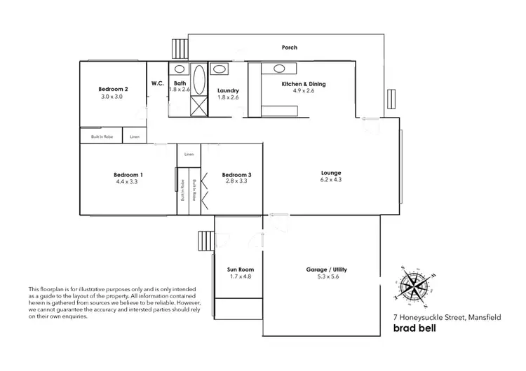 Floorplan of Homely house listing, 7 Honeysuckle Street, Mansfield QLD 4122