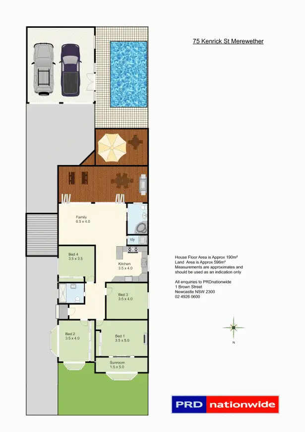 Floorplan of Homely house listing, 75 Kenrick Street, Merewether NSW 2291