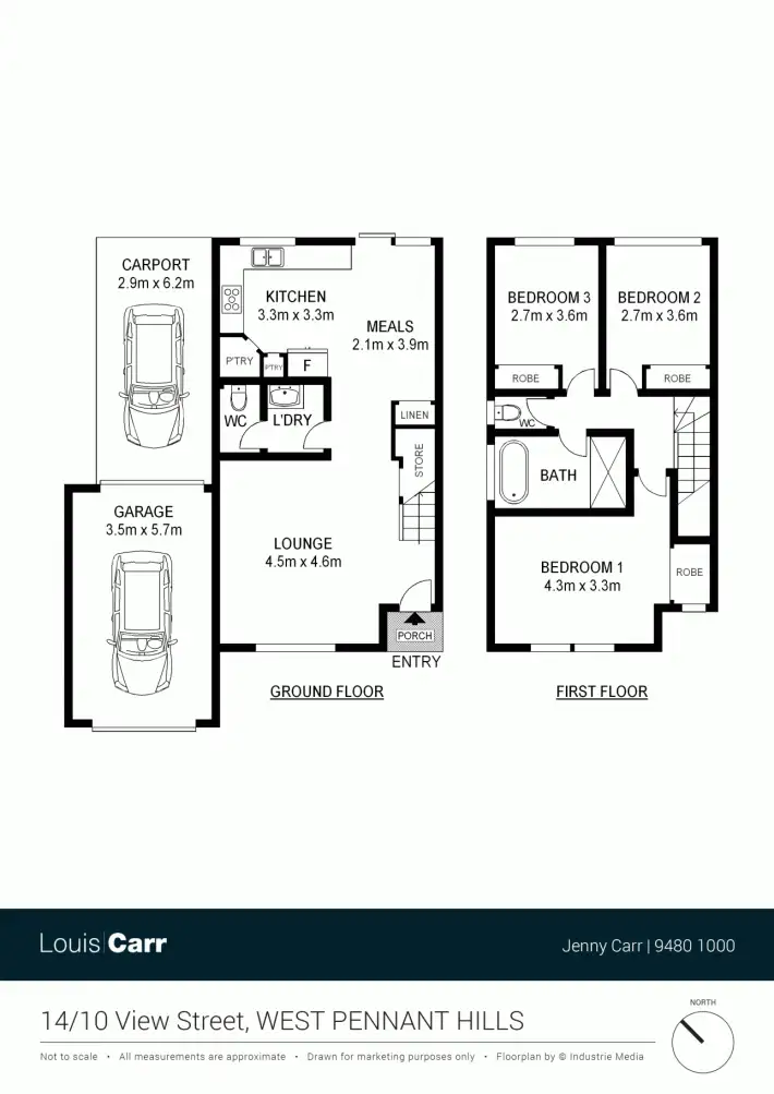 Floorplan of Homely townhouse listing, 14/10 View Street, West Pennant Hills NSW 2125