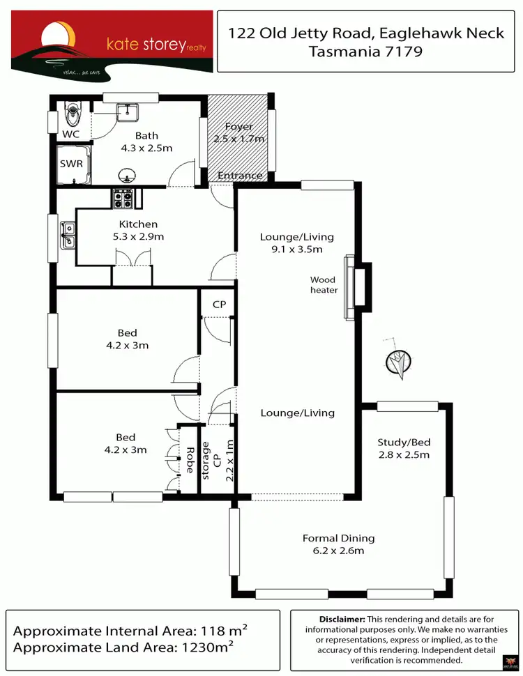 Floorplan of Homely house listing, 122 Old Jetty Road, Eaglehawk Neck TAS 7179