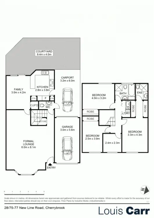 Floorplan of Homely townhouse listing, 28/75-77 New Line Road, Cherrybrook NSW 2126