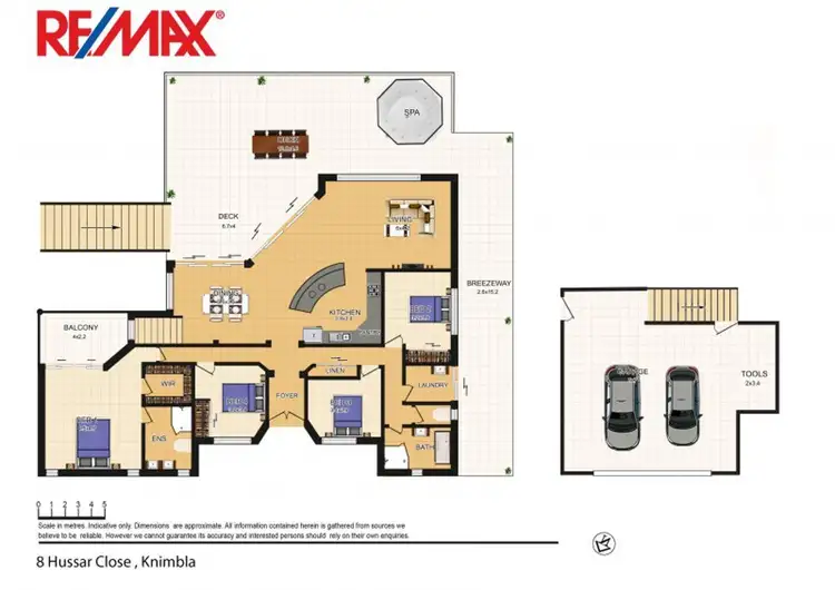 Floorplan of Homely house listing, 8 Hussar Close, Kanimbla QLD 4870