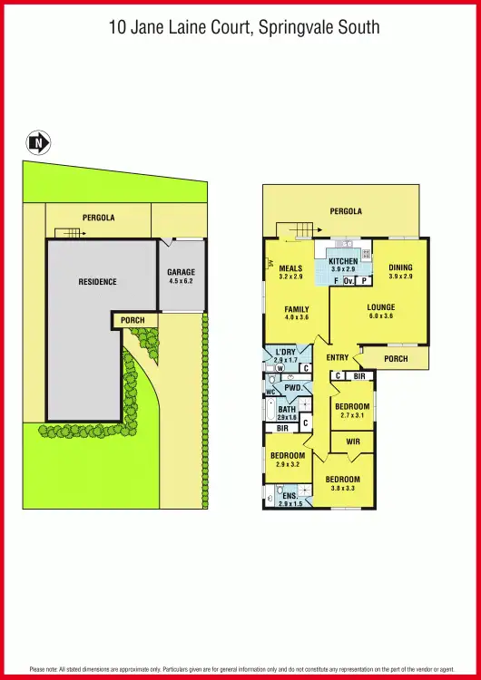Floorplan of Homely house listing, 10 Janelaine Court, Springvale South VIC 3172