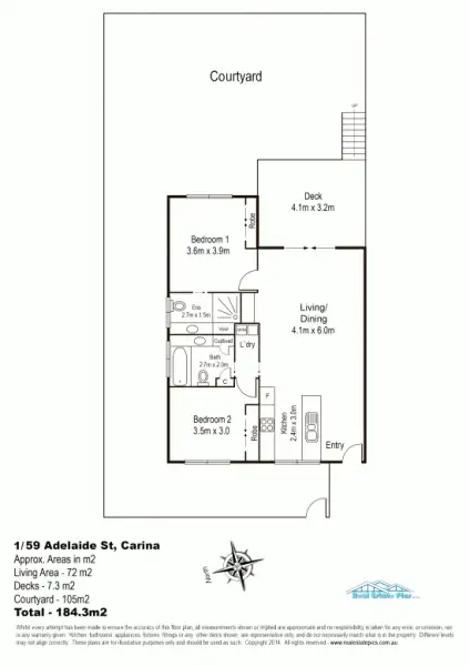 Floorplan of Homely apartment listing, 59 Adelaide Street, Carina QLD 4152