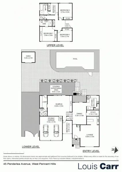 Floorplan of Homely house listing, 45 Penderlea Drive, West Pennant Hills NSW 2125
