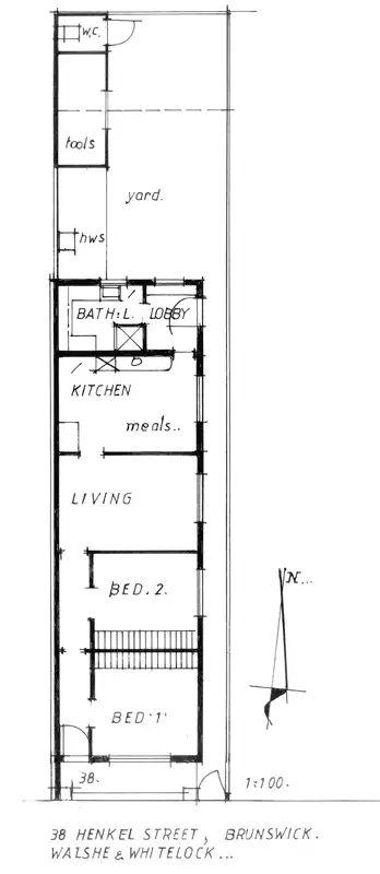 Floorplan of Homely house listing, 38 Henkel St, Brunswick VIC 3056