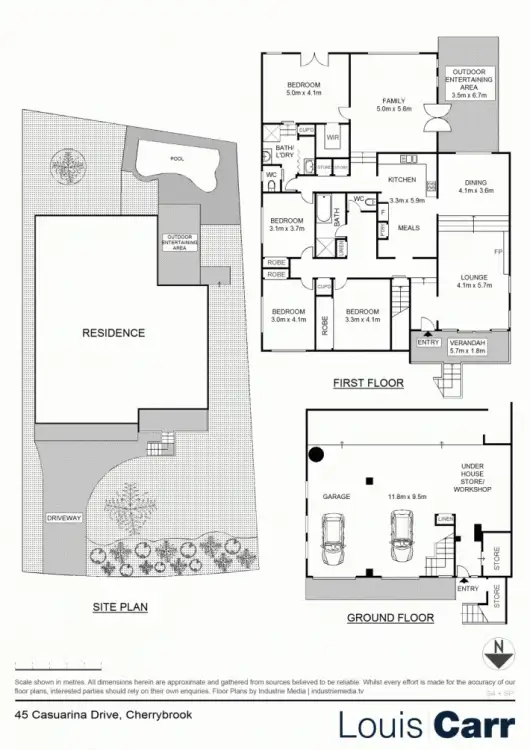 Floorplan of Homely house listing, 45 Casuarina Drive, Cherrybrook NSW 2126