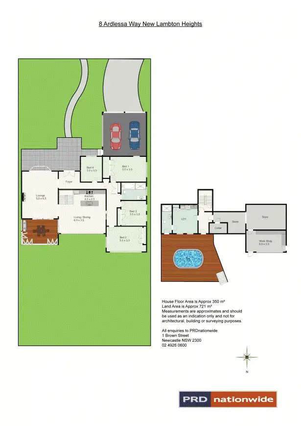Floorplan of Homely house listing, 8 Ardlessa, New Lambton Heights NSW 2305