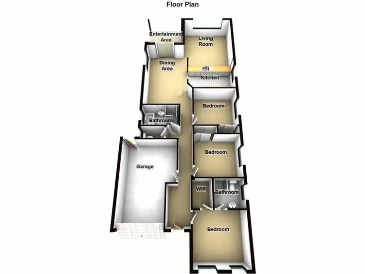 Floorplan of Homely house listing, 61 Orchard Crescent, Springfield Lakes QLD 4300