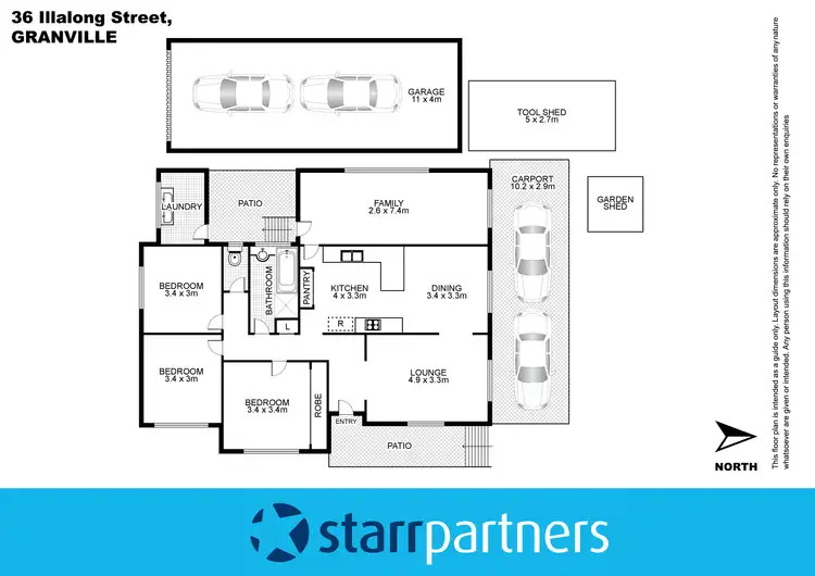 Floorplan of Homely house listing, 36 Illalong Street, Granville NSW 2142