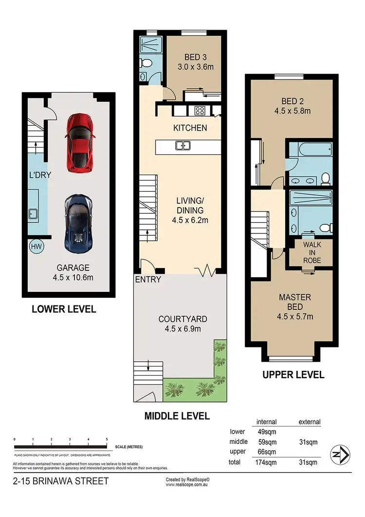 Floorplan of Homely townhouse listing, 2/15 Brinawa Street, Camp Hill QLD 4152