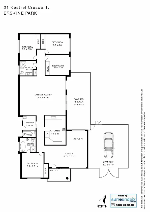 Floorplan of Homely house listing, 21 Kestrel Crescent, Erskine Park NSW 2759
