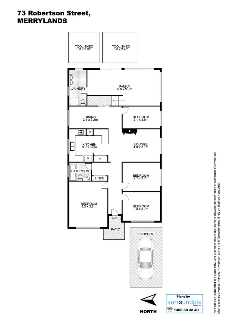 Floorplan of Homely house listing, 73 Robertson Street, Merrylands NSW 2160