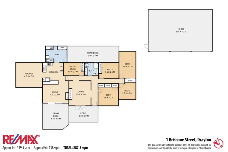 Floorplan of Homely house listing, 1 Brisbane Street, Drayton QLD 4350