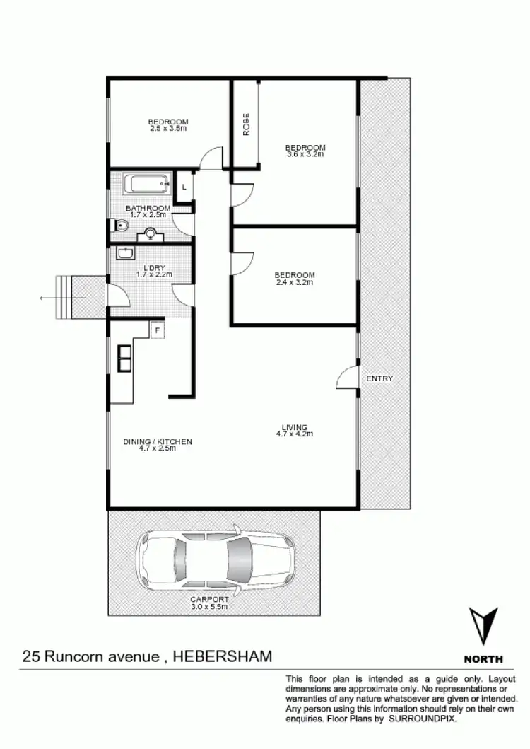 Floorplan of Homely house listing, 25 Runcorn Avenue, Hebersham NSW 2770