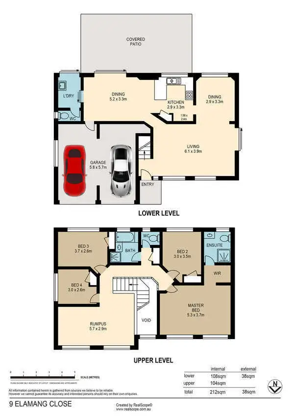 Floorplan of Homely house listing, 9 Elamang Close, Sinnamon Park QLD 4073