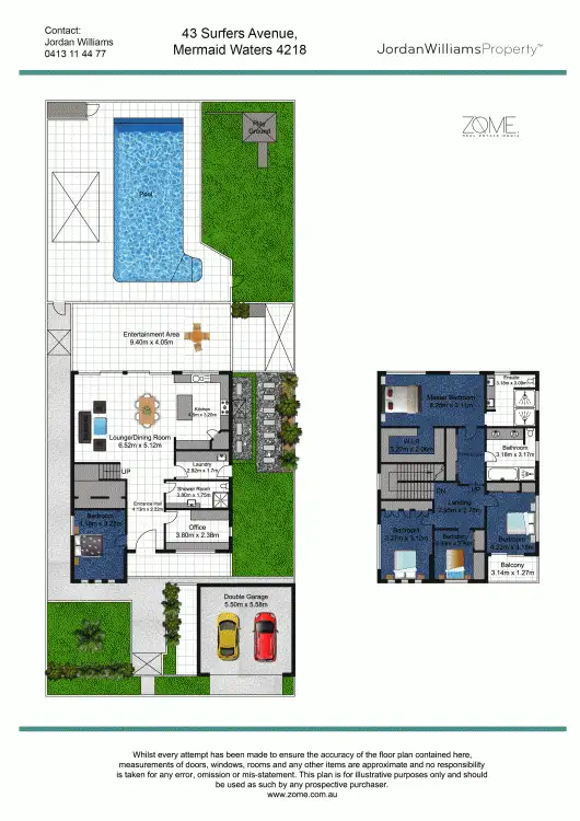 Floorplan of Homely house listing, 43 Surfers Avenue, Mermaid Waters QLD 4218