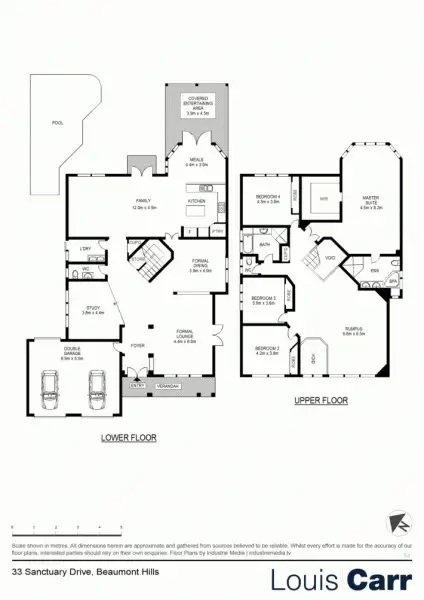 Floorplan of Homely house listing, 33 Sanctuary Drive, Beaumont Hills NSW 2155