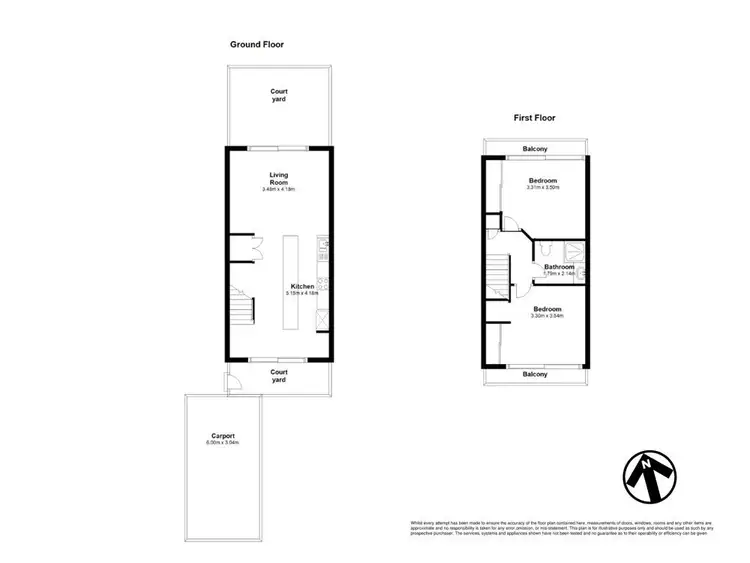 Floorplan of Homely townhouse listing, 18/34 Lowerson Street, Lutwyche QLD 4030