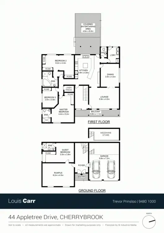 Floorplan of Homely house listing, 44 Appletree Drive, Cherrybrook NSW 2126