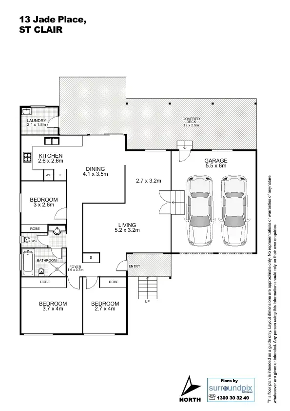 Floorplan of Homely house listing, 13 Jade Place, St Clair NSW 2759