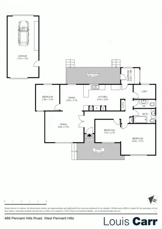 Floorplan of Homely house listing, 488 Pennant Hills Road, West Pennant Hills NSW 2125