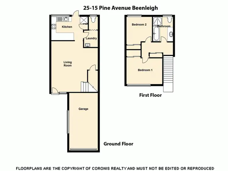 Floorplan of Homely townhouse listing, 25/15 Pine Avenue, Beenleigh QLD 4207