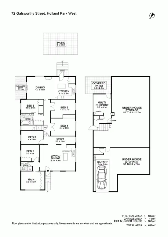 Floorplan of Homely house listing, 72 Galsworthy Street, Holland Park West QLD 4121