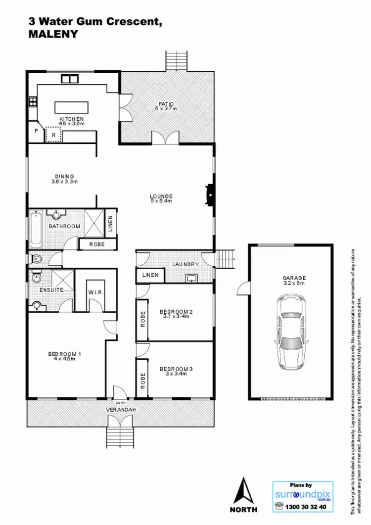 Floorplan of Homely house listing, 3 Water Gum Crescent, Maleny QLD 4552