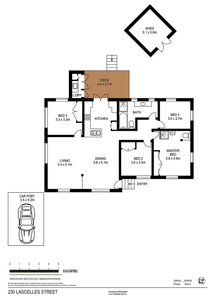 Floorplan of Homely house listing, 230 Lascelles Street, corner Herbert Street, Brighton QLD 4017