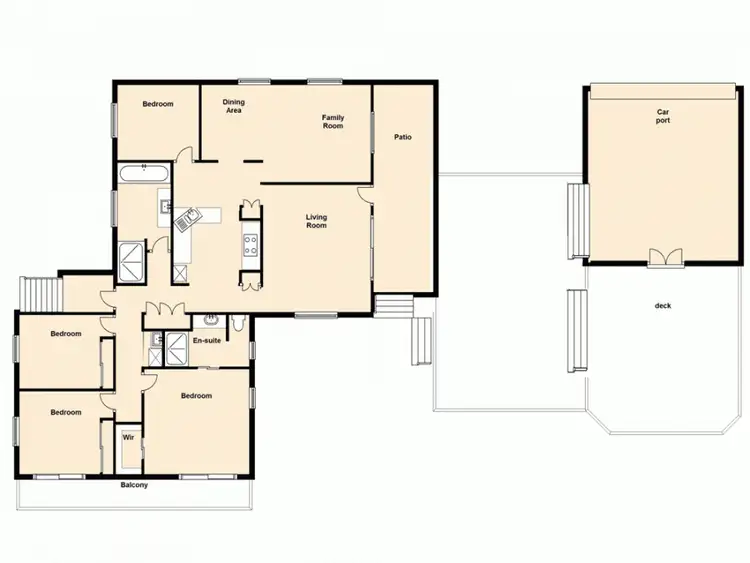 Floorplan of Homely house listing, 17a Kinmond Street, Wavell Heights QLD 4012