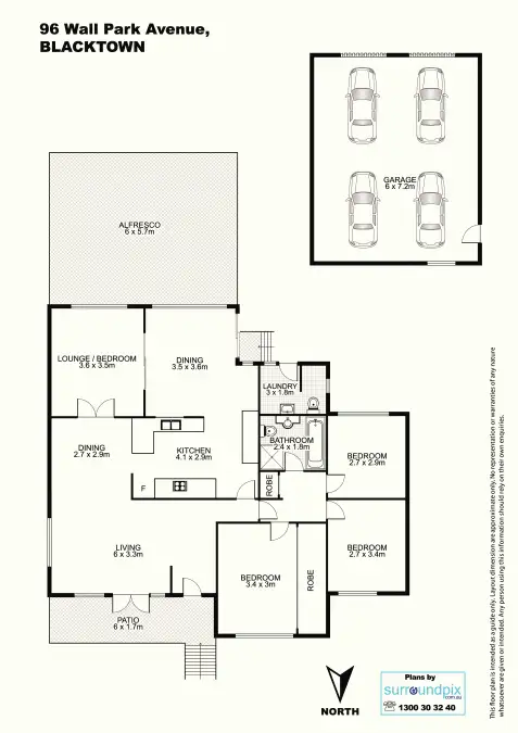 Floorplan of Homely house listing, 96 Wall Park Avenue, Blacktown NSW 2148
