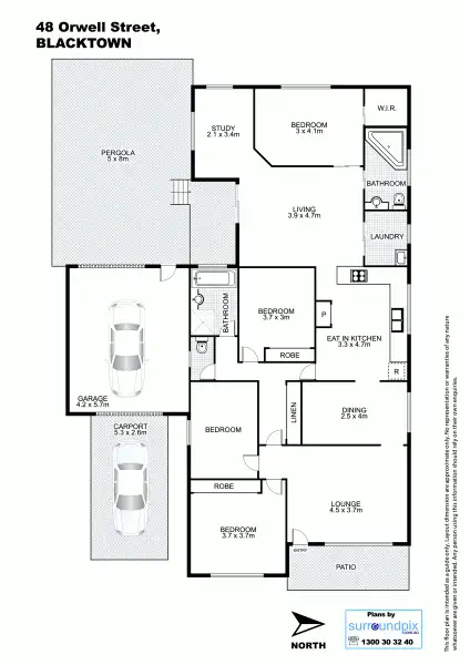Floorplan of Homely house listing, 48 Orwell Street, Blacktown NSW 2148