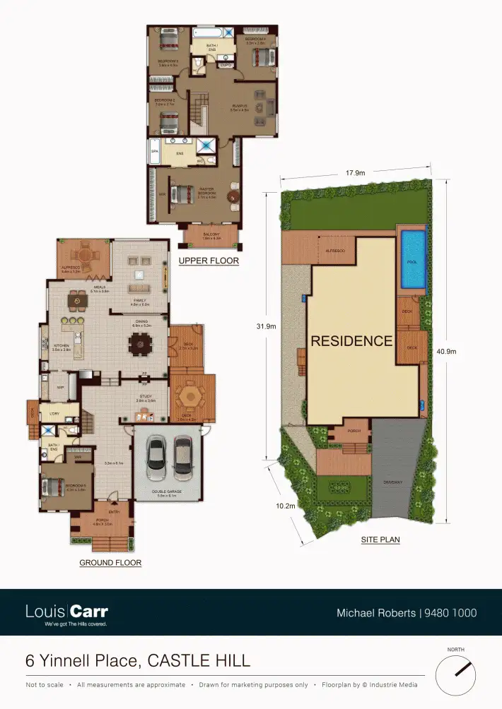 Floorplan of Homely house listing, 6 Yinnell Place, Castle Hill NSW 2154