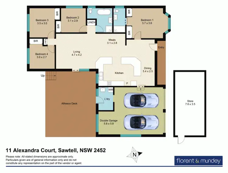 Floorplan of Homely house listing, 11 Alexandra Court, Sawtell NSW 2452