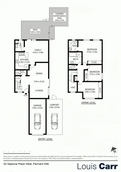 Floorplan of Homely house listing, 3A Neptune Place, West Pennant Hills NSW 2125