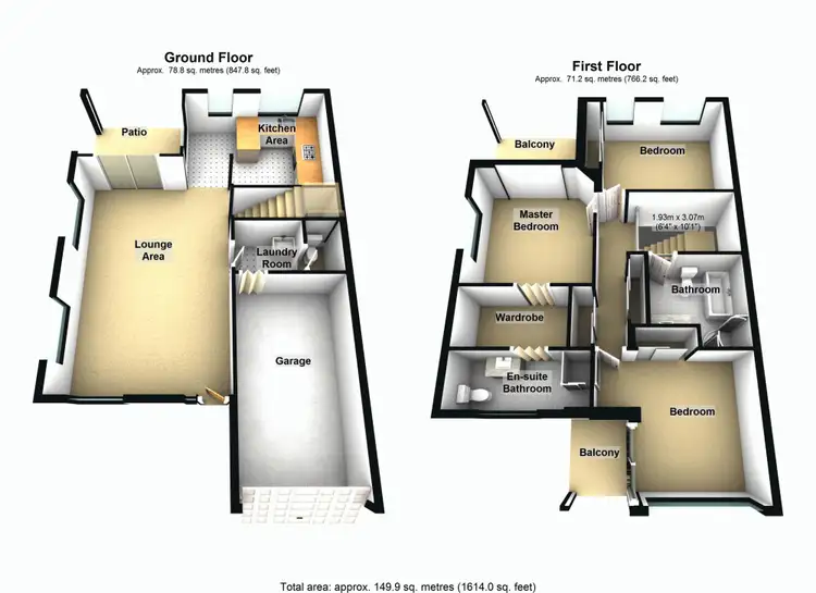 Floorplan of Homely townhouse listing, 21/1 Santa Isobel Boulevard, Pacific Pines QLD 4211