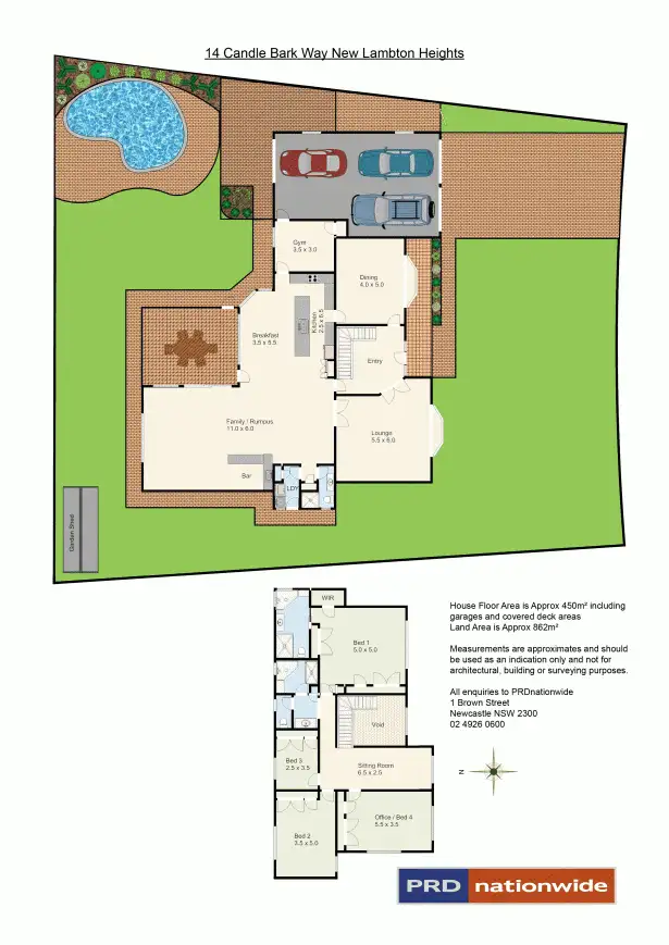 Floorplan of Homely house listing, 14 Candlebark Way, New Lambton Heights NSW 2305