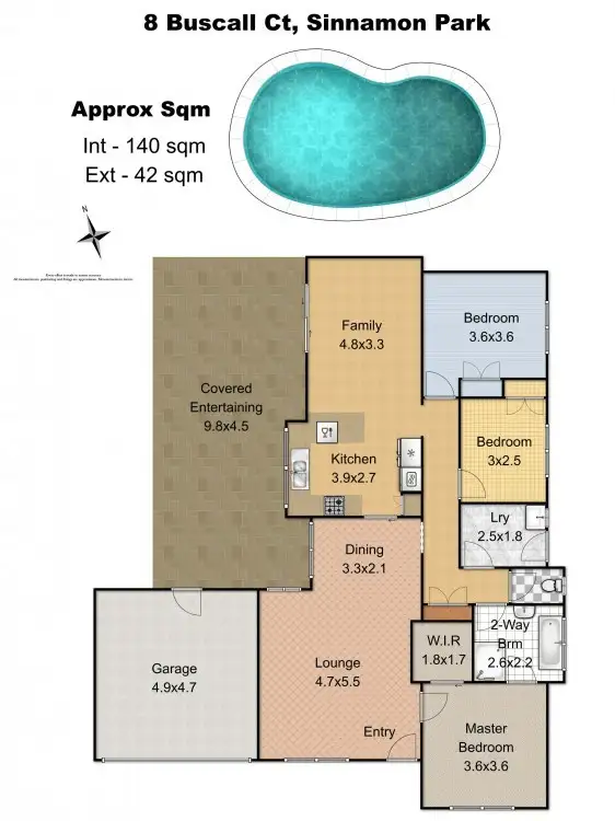 Floorplan of Homely house listing, 8 Buscall Court, Sinnamon Park QLD 4073