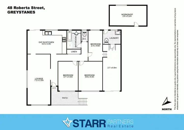 Floorplan of Homely house listing, 48 Roberta Street, Greystanes NSW 2145