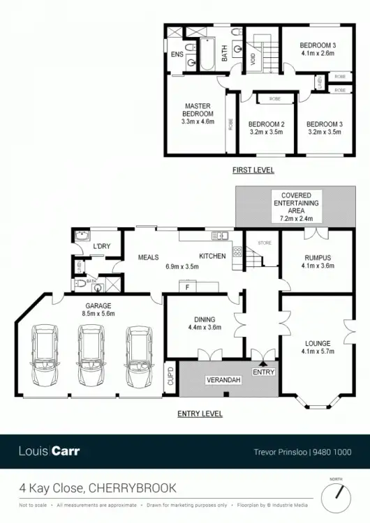 Floorplan of Homely house listing, 4 Kay Close, Cherrybrook NSW 2126